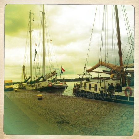 Boot am Kieler Hafen